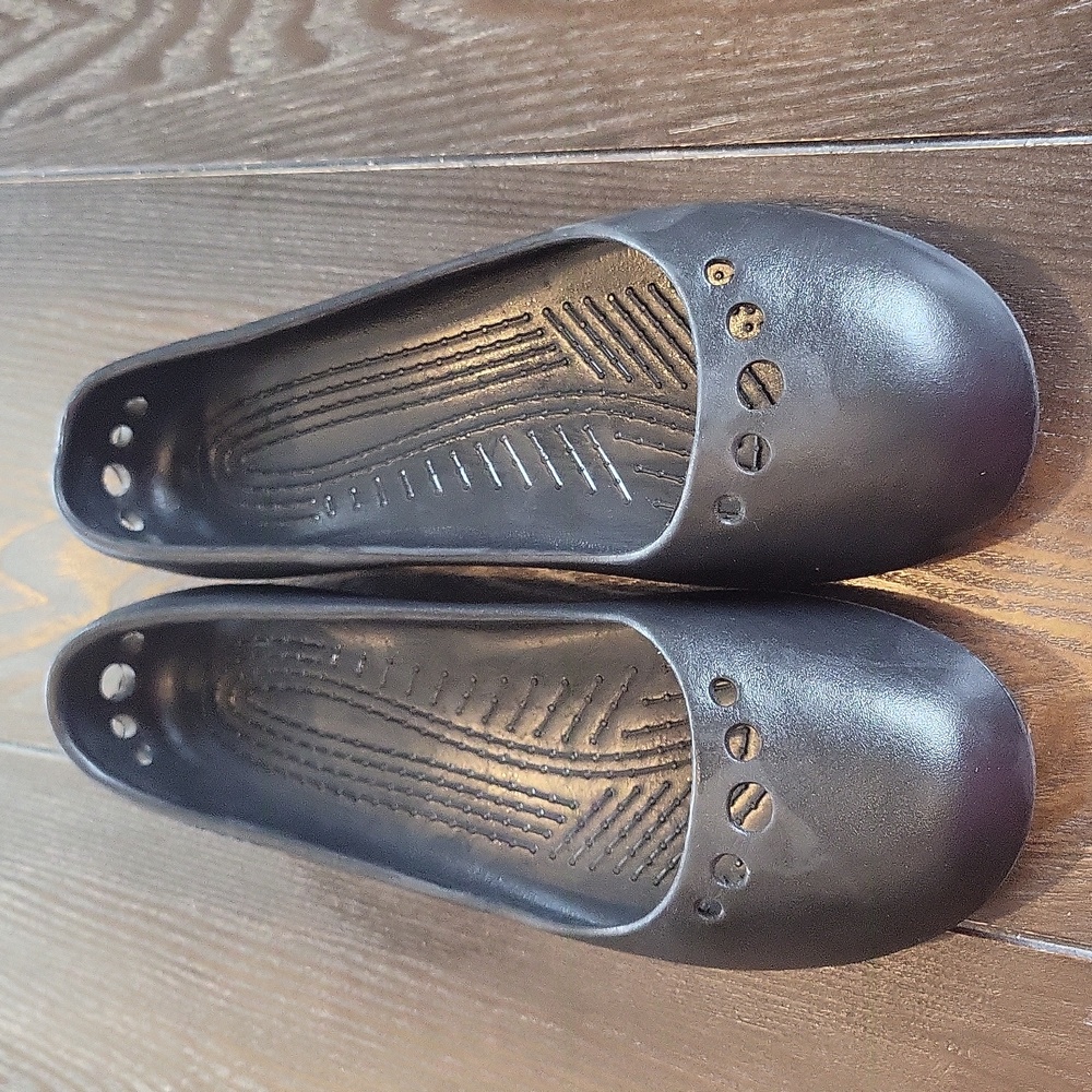 Womens Slip-on Crocs size 9 black